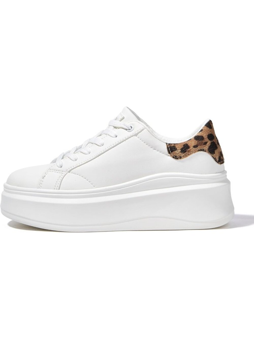 🆕Women's White 2 Platform Fashion Sneakers Classic Low Top Thick Sole Casual